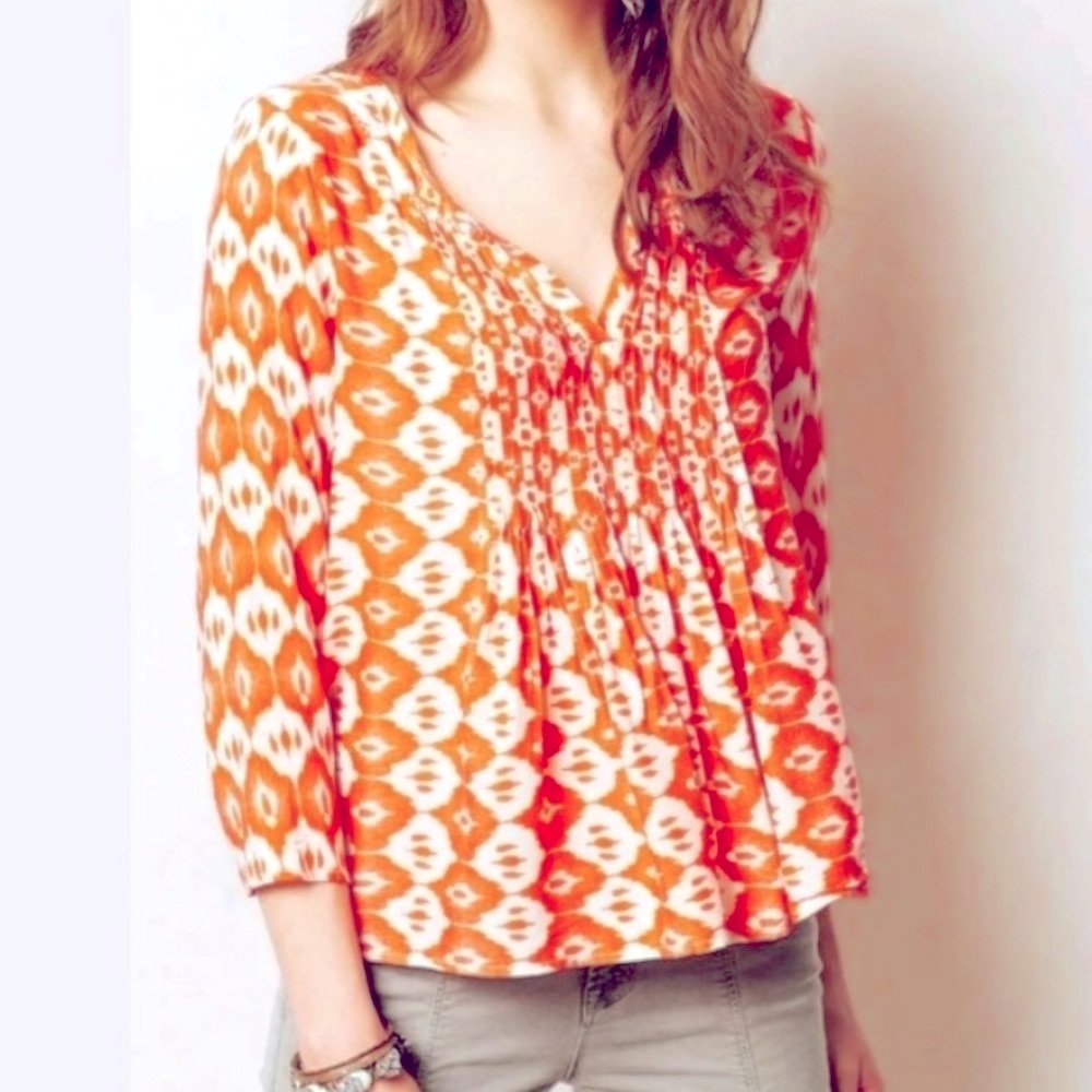 Anthropologie cropped swing top